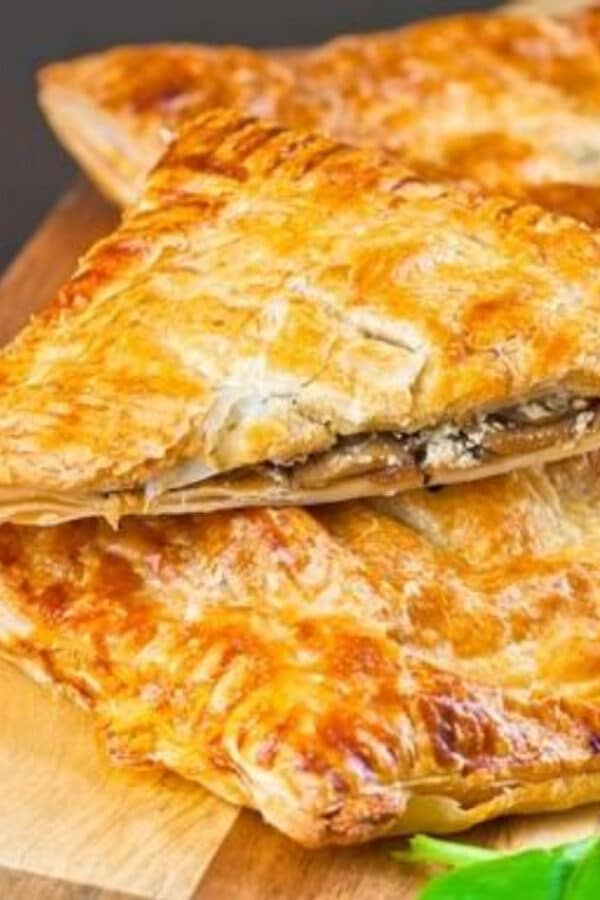 Mushroom Spinach and Feta Pie