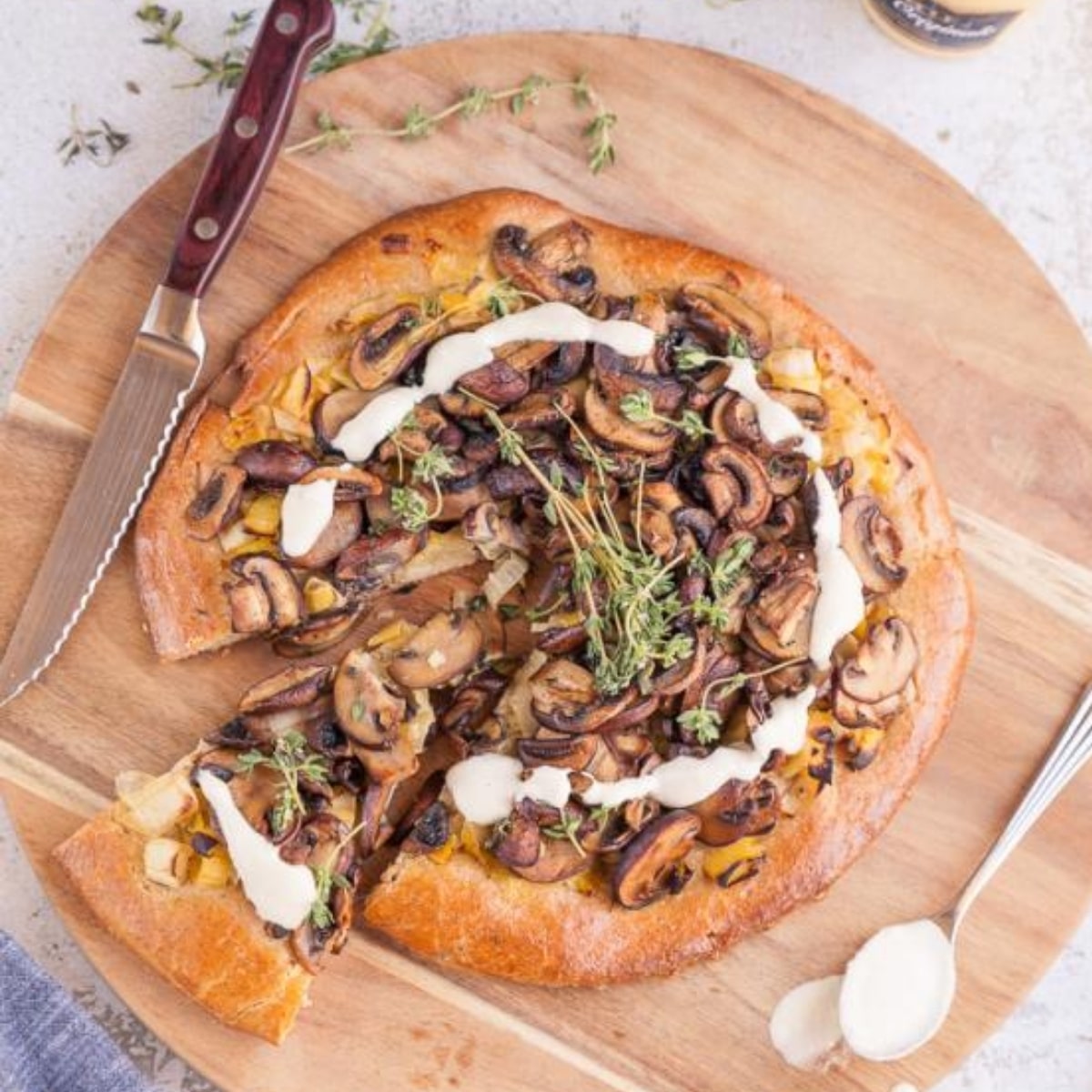 Leek, mushroom and camembert tart - Recipe idea - Grand Fermage