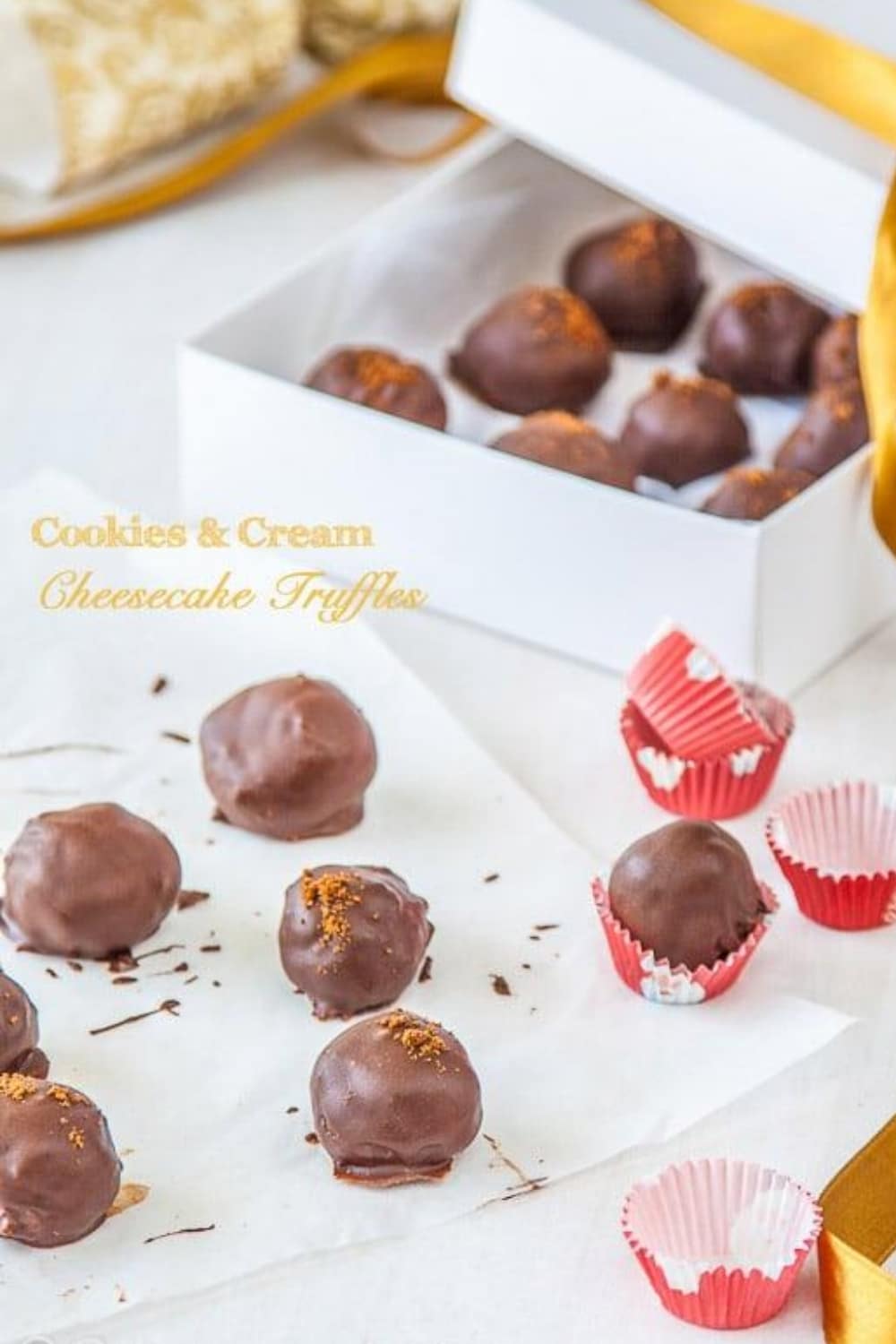 No Bake Cheesecake Truffles