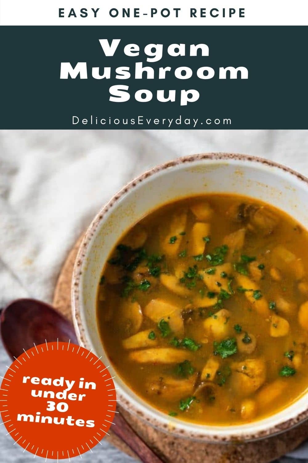 Vegan Mushroom Soup - Oh My Veggies