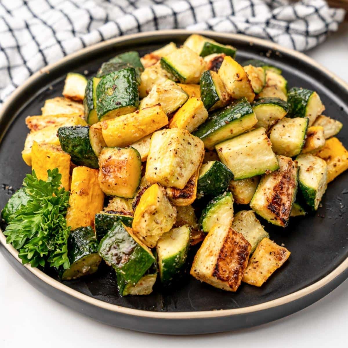 Oven Roasted Zucchini and Squash - Oh My Veggies