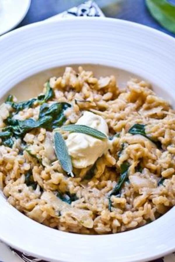 Parsnip Risotto with Mascarpone & Sage