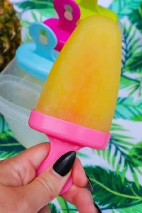 Pineapple Rum Popsicles 