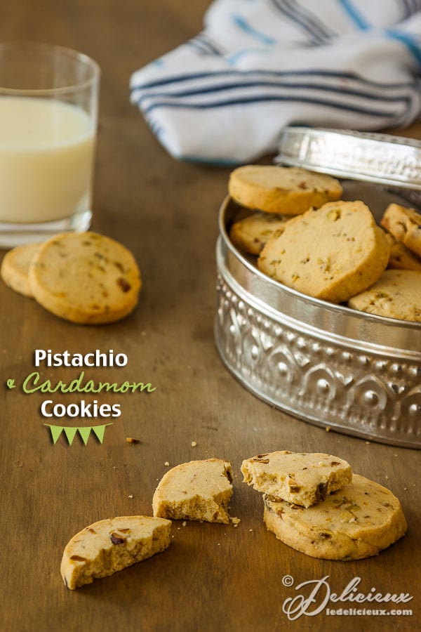 Pistachio and Cardamom Cookies recipe and the scientific proof on whether dunking makes cookies taste better | deliciouseveryday.com