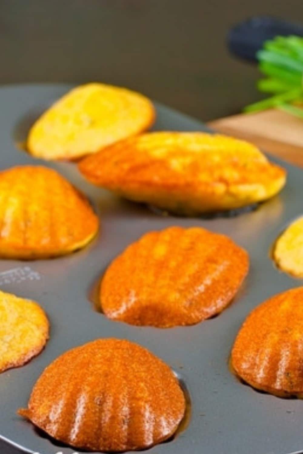 Polenta Parmesan Chive and Garlic Madeleines