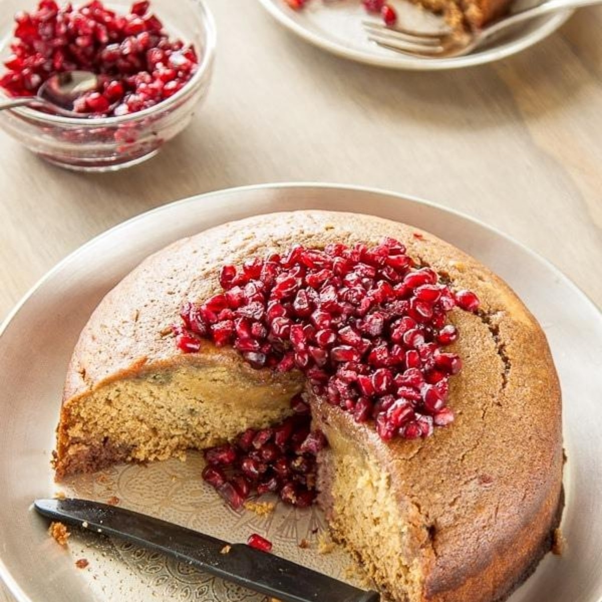 Chocolate pomegranate bundt cake - Bake with Shivesh