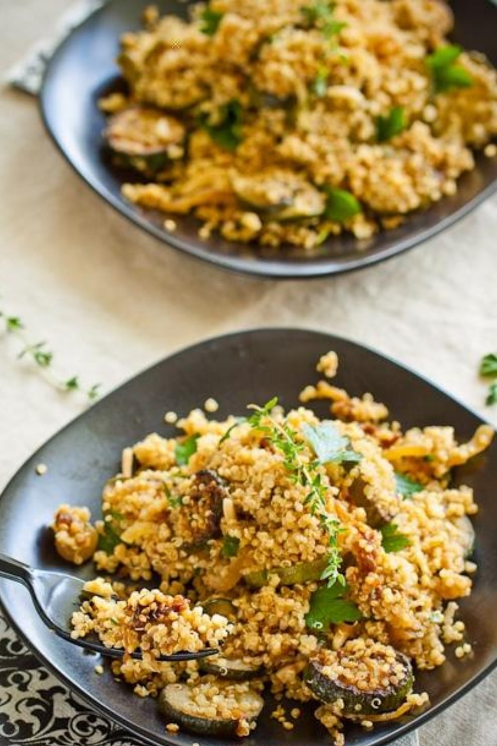 Quinoa with Zucchini and Onions