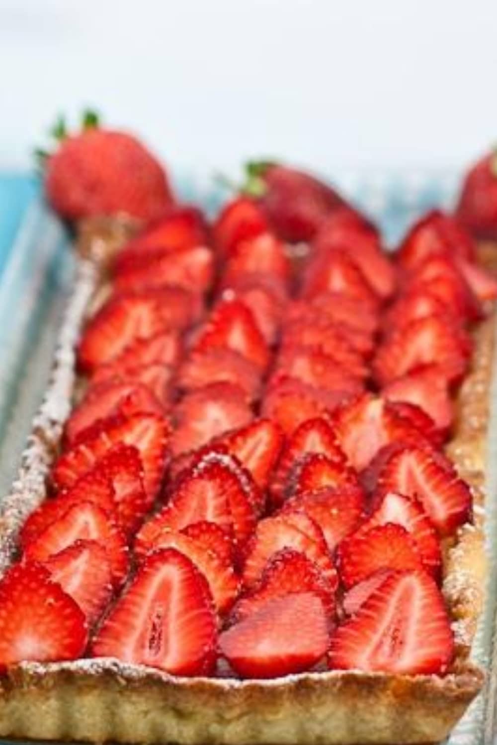 Rhubarb, Strawberry and Ricotta Tart