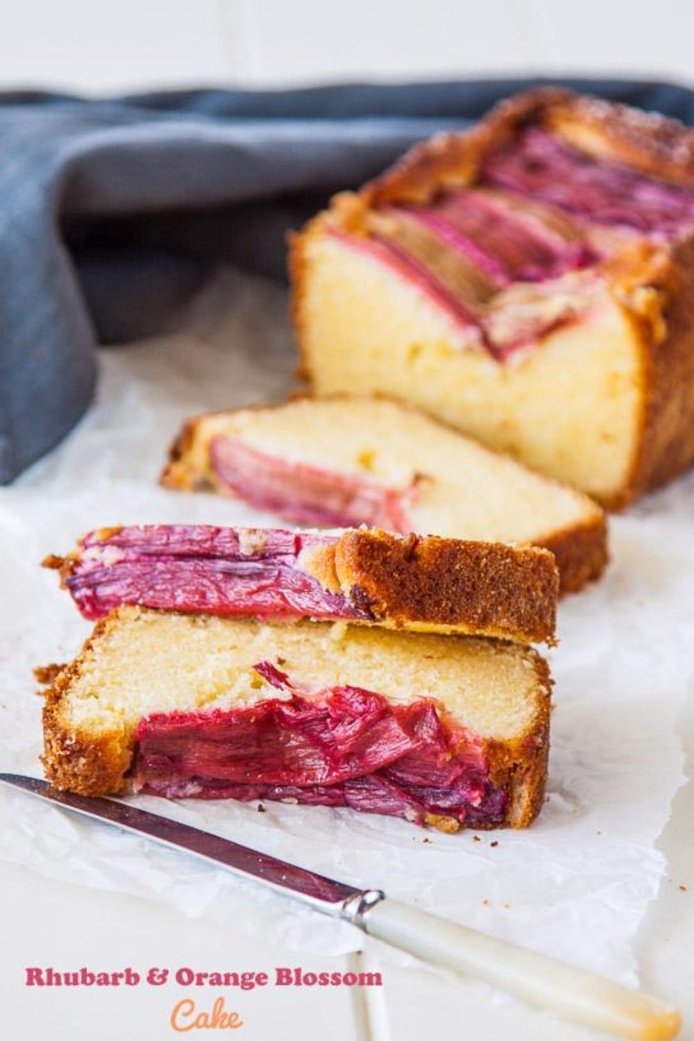 Rhubarb and Orange Blossom Cake