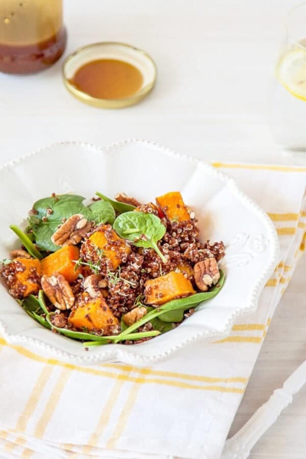 Roasted Butternut Pumpkin and Red Quinoa Salad