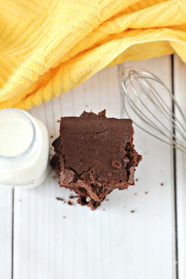 quick vegan brownies in 30 minutes