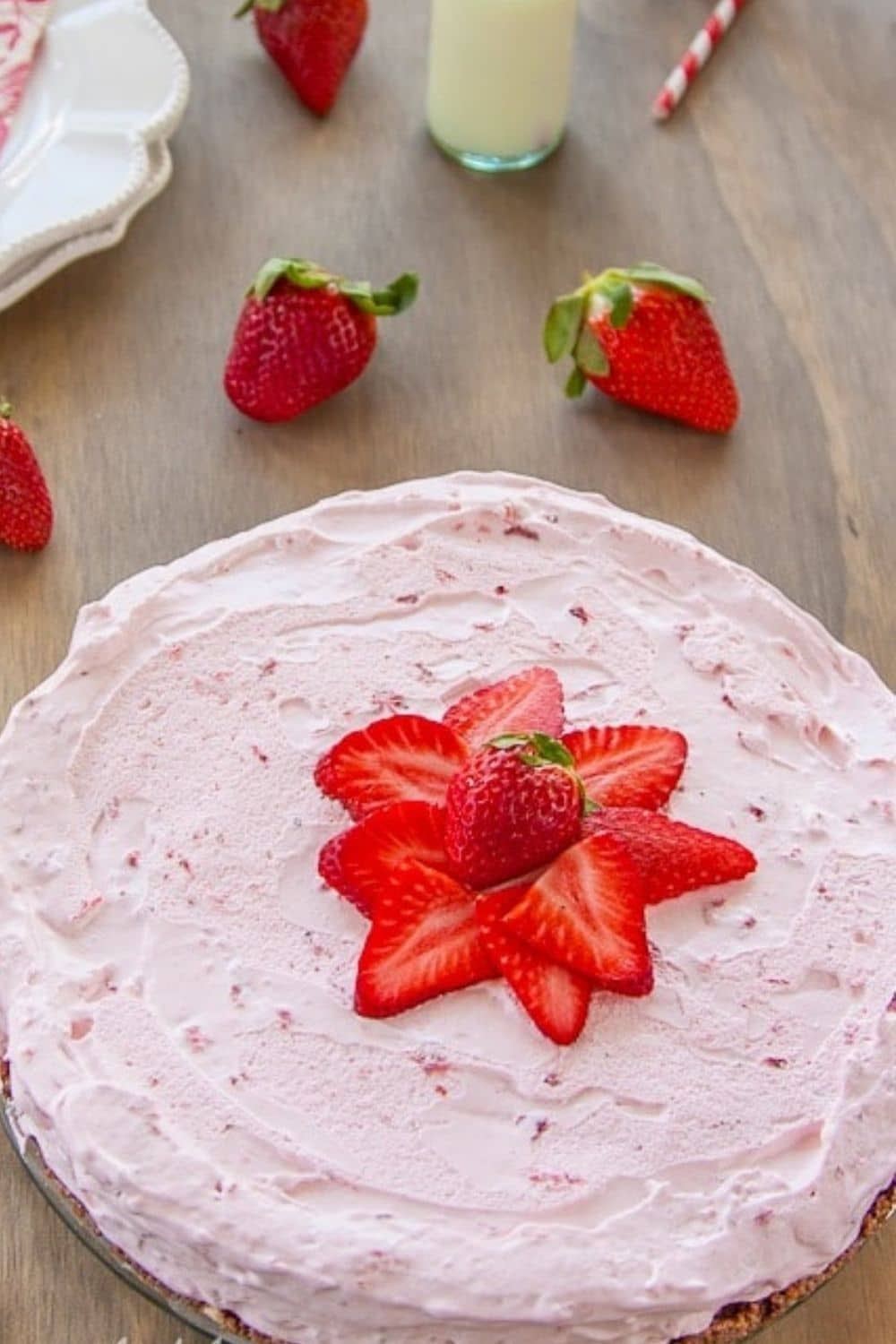 Strawberry Cloud Cake