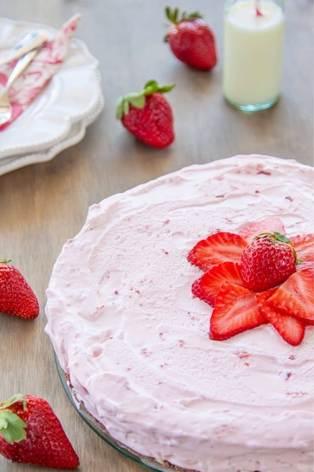 Strawberry Cloud Cake