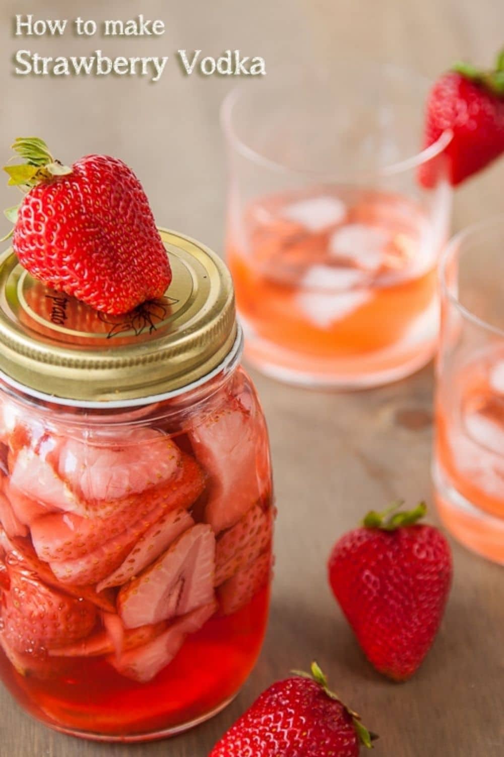 Strawberry Infused Vodka pin