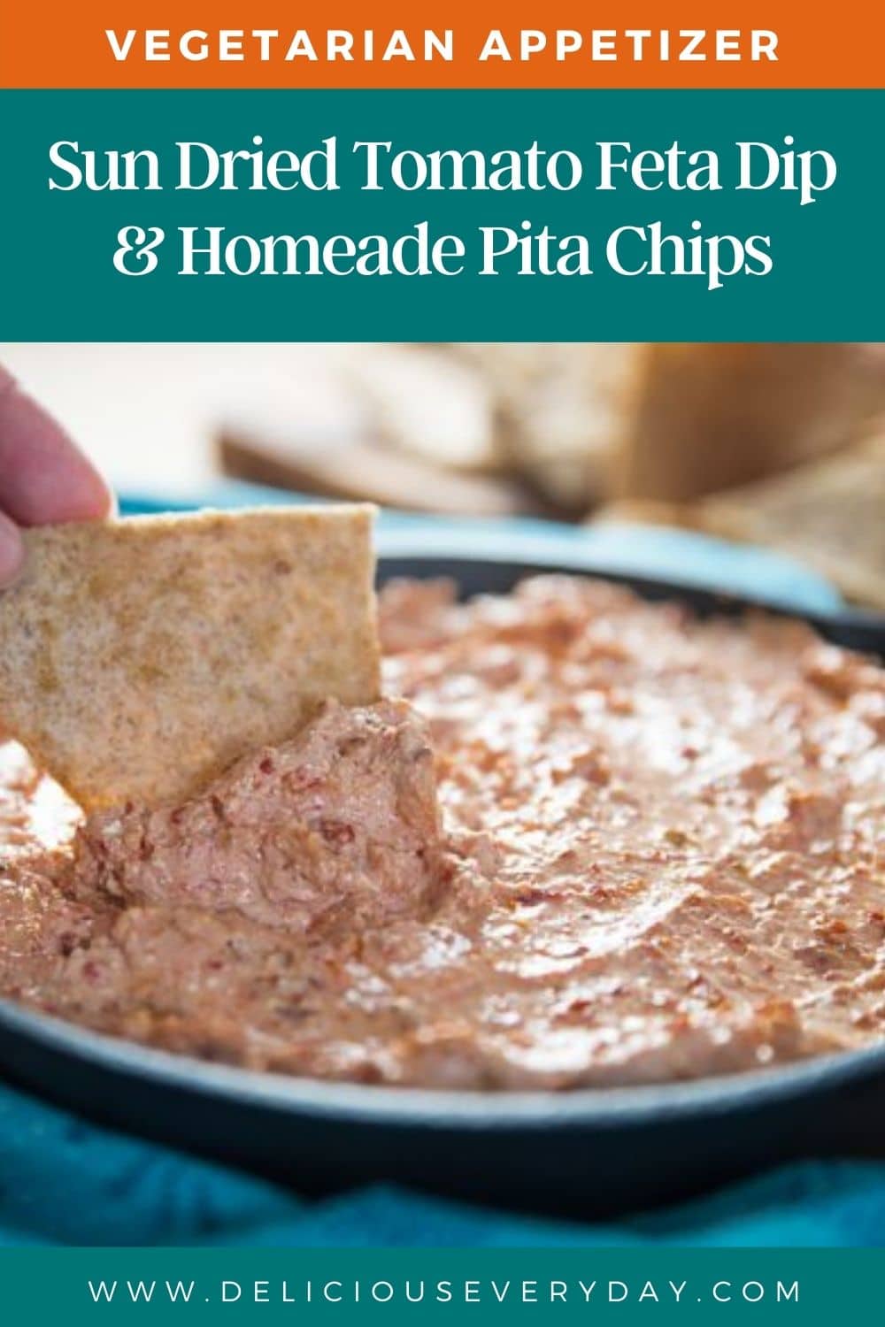 SunDried Tomato and Feta Dip {vegetarian} Oh My Veggies