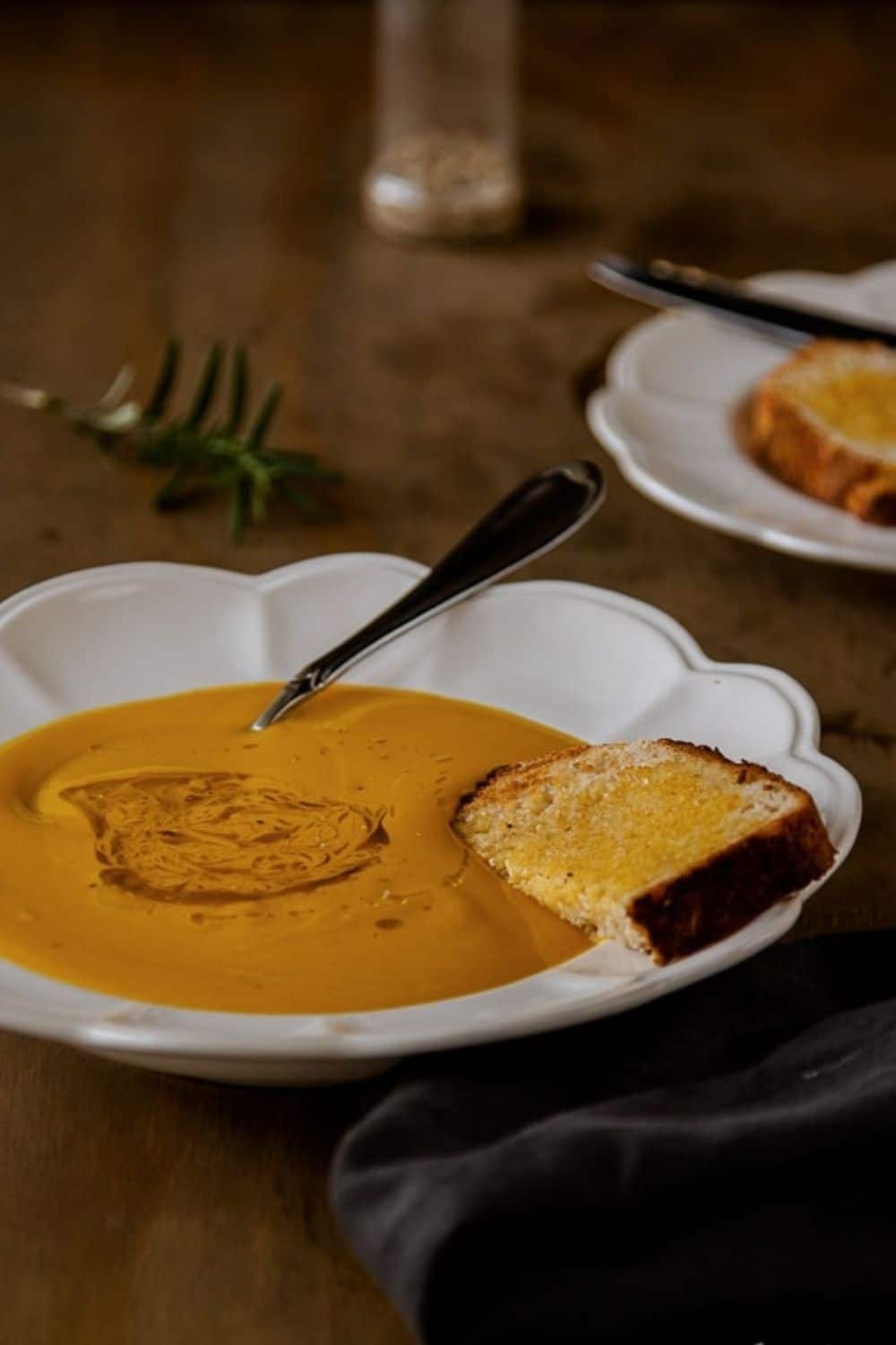 lazy roasted pumpkin soup