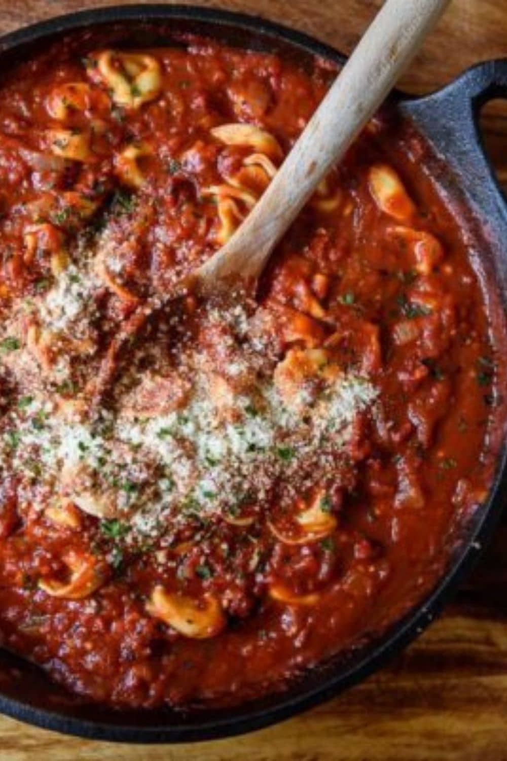 Tortellini with White Wine and Sun Dried Tomato Sauce