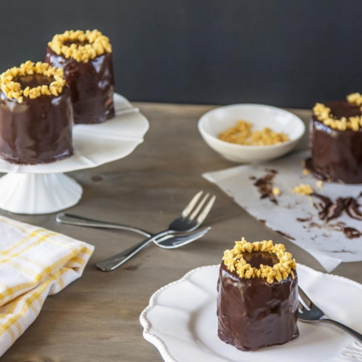 Chocolate Honeycomb Sponge Cake - Feasting Is Fun