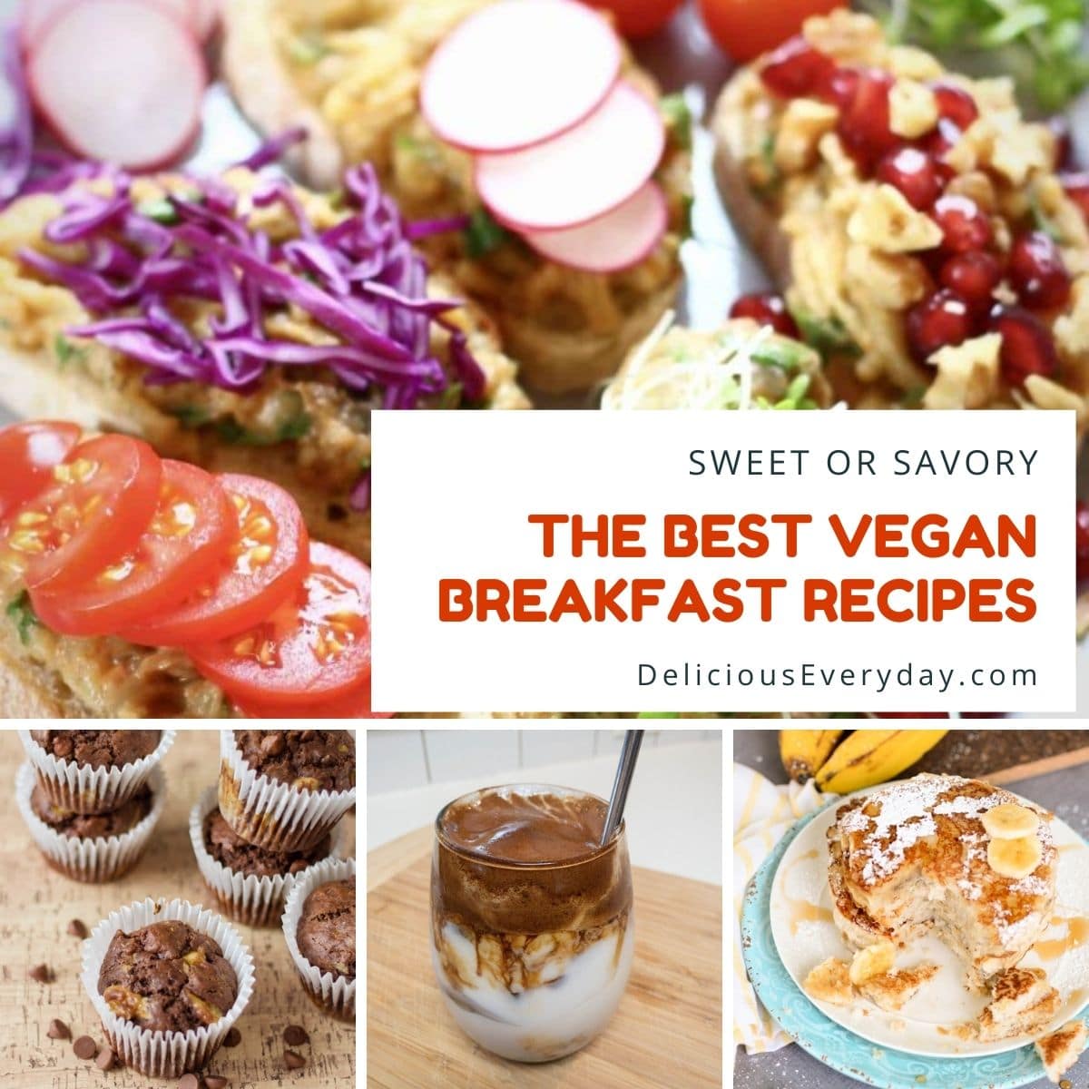 vegetarian, vegan, dairy-free breakfast recipes