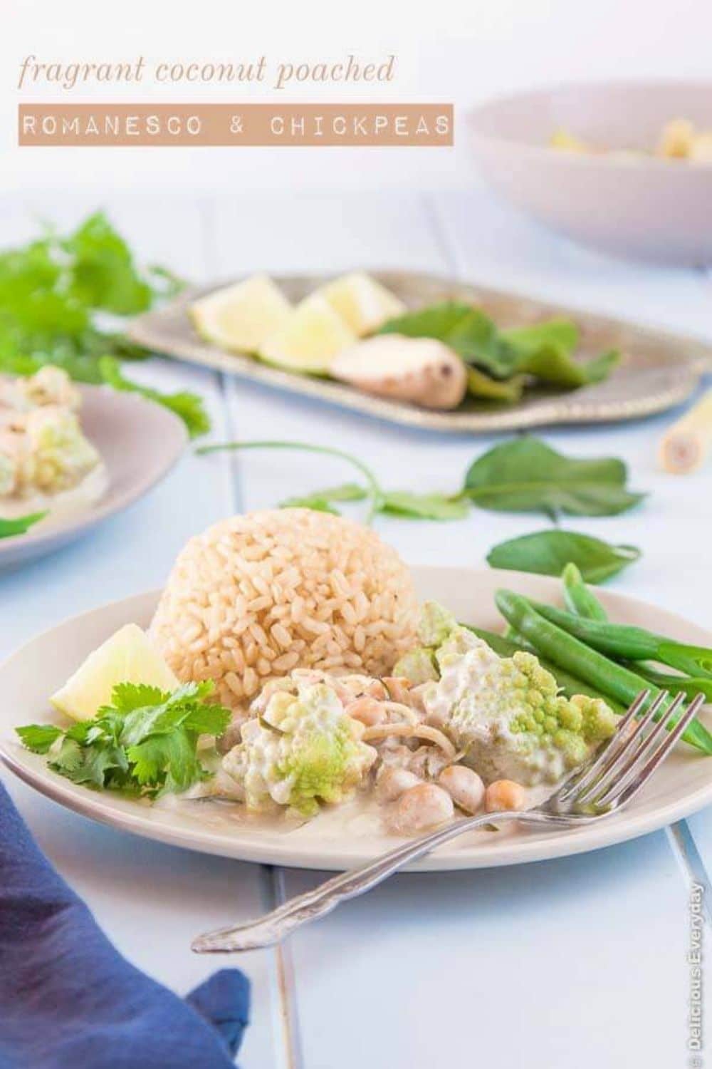 Vegan Chickpea Curry With Coconut Romanesco