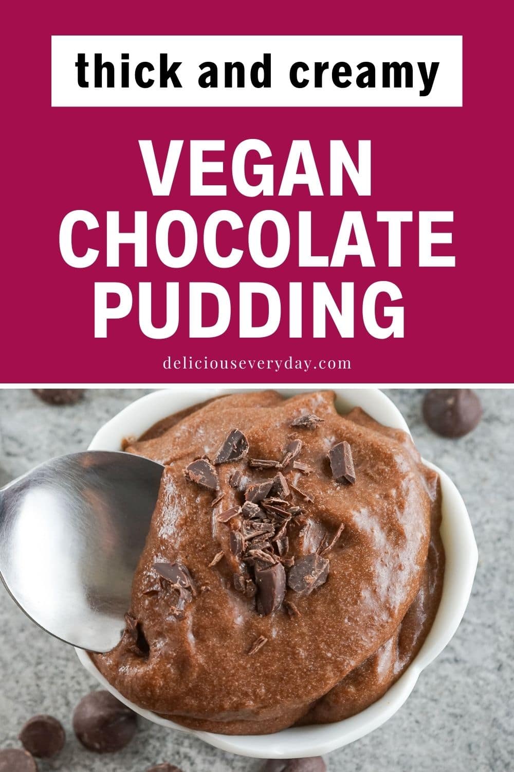Vegan Chocolate Pudding - Oh My Veggies