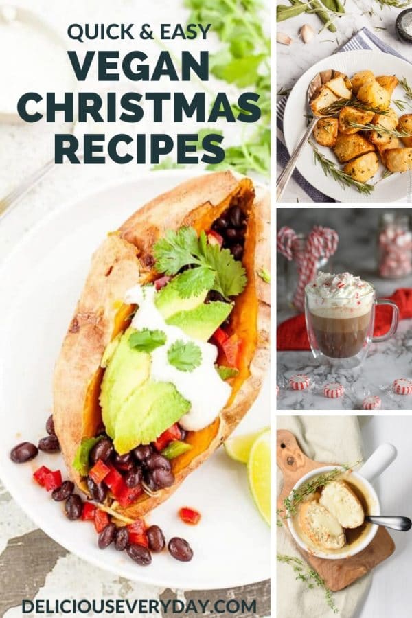 collection of vegan Christmas recipes