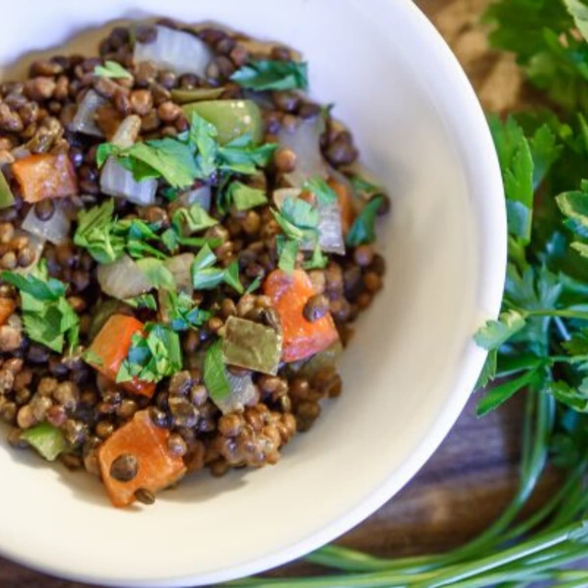 vegan lentil salad