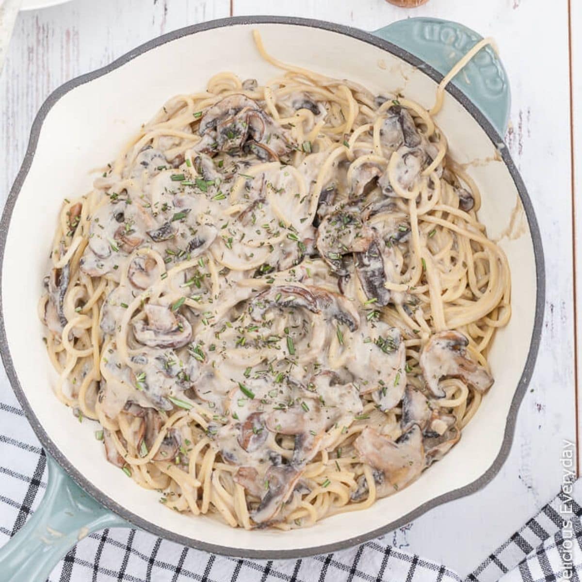 vegan mushroom pasta