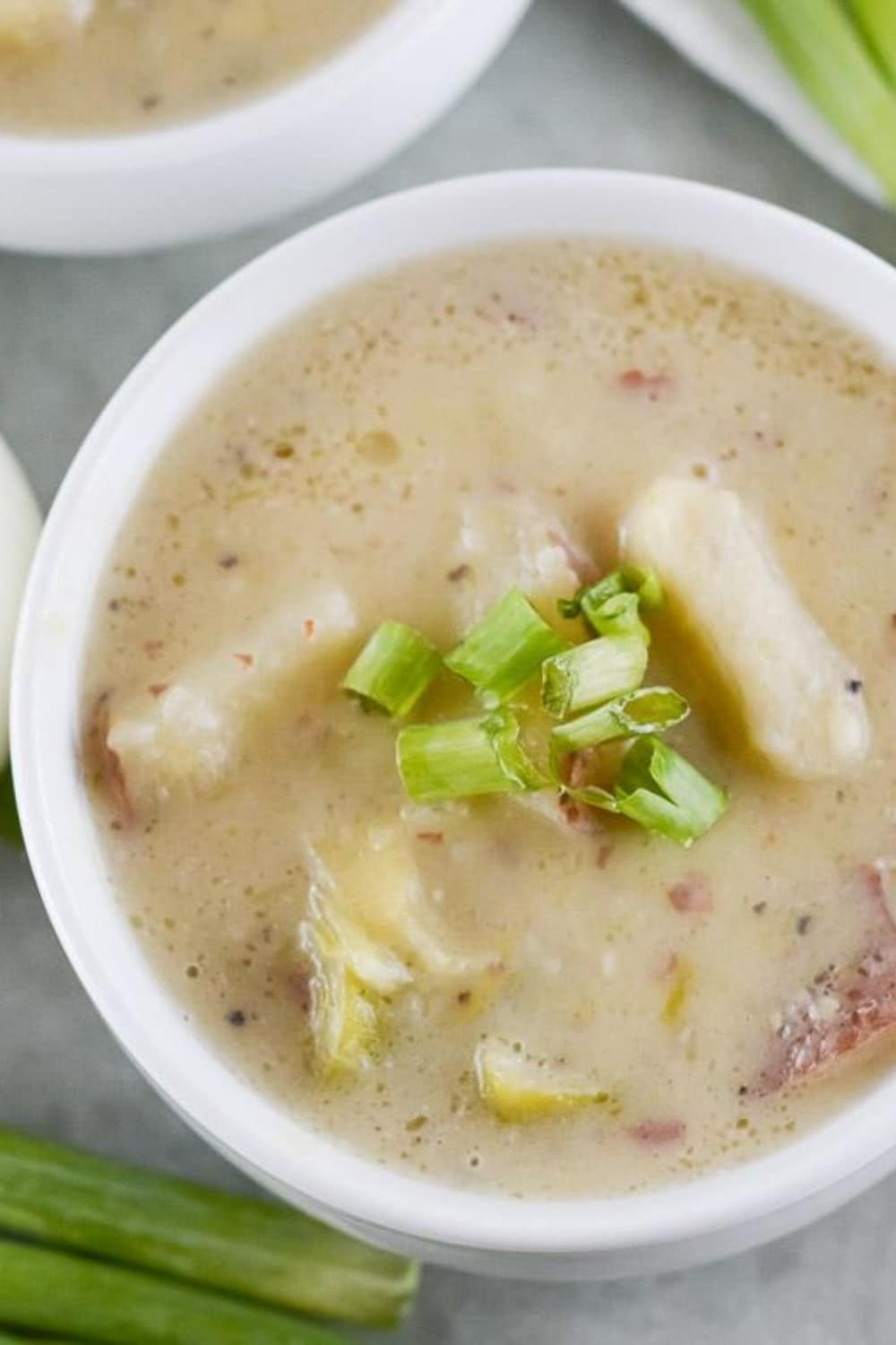 vegan potato leek soup