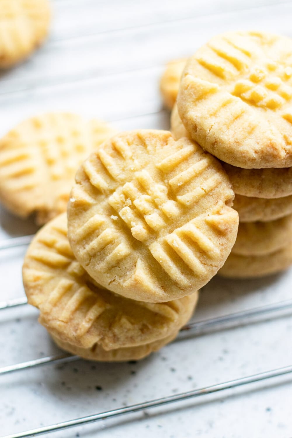  vegan shortbread cookies on a table