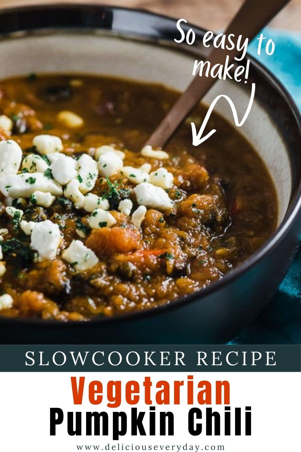 vegetarian slow cooker pumpkin chili