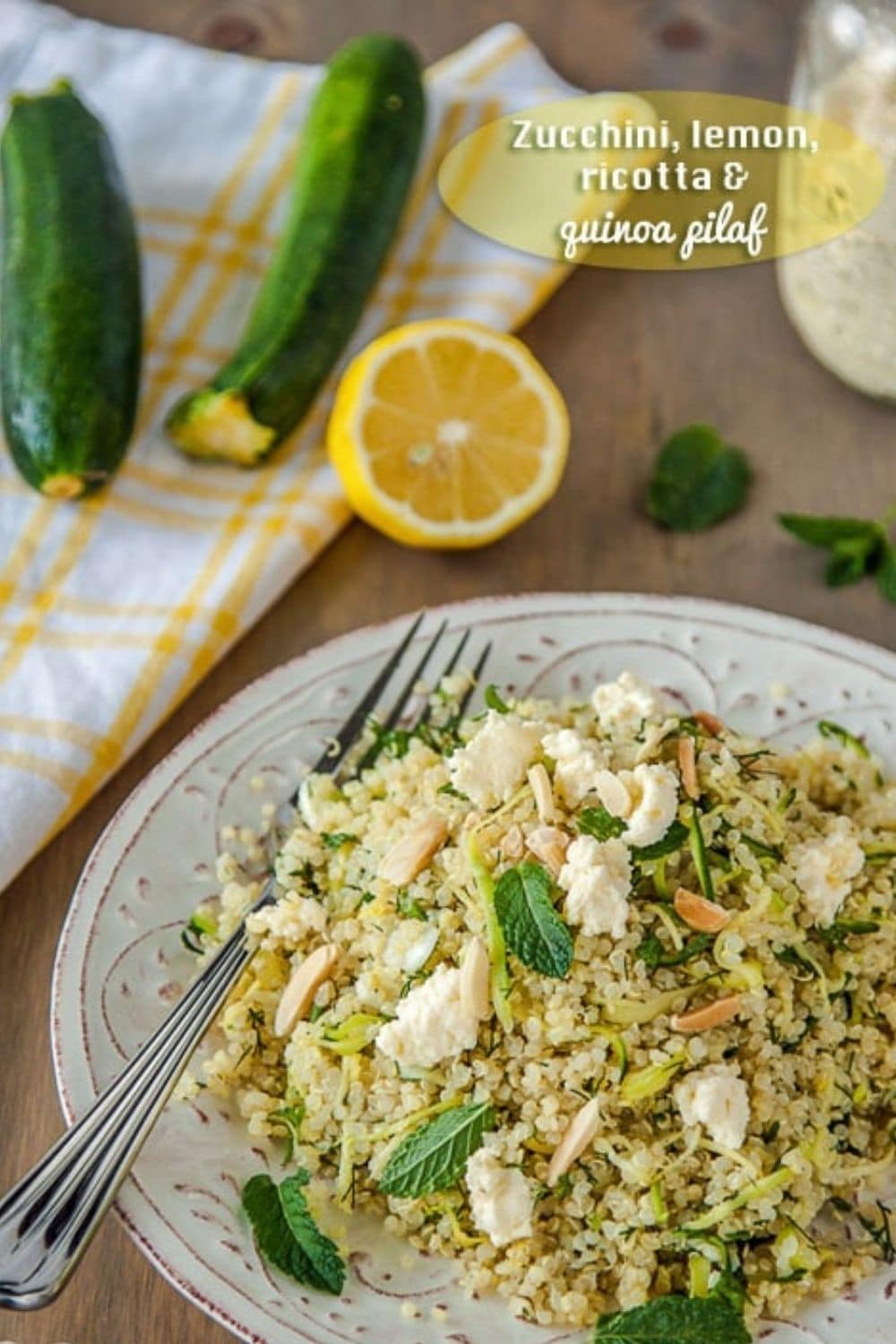 Zucchini and Lemon Quinoa Pilaf