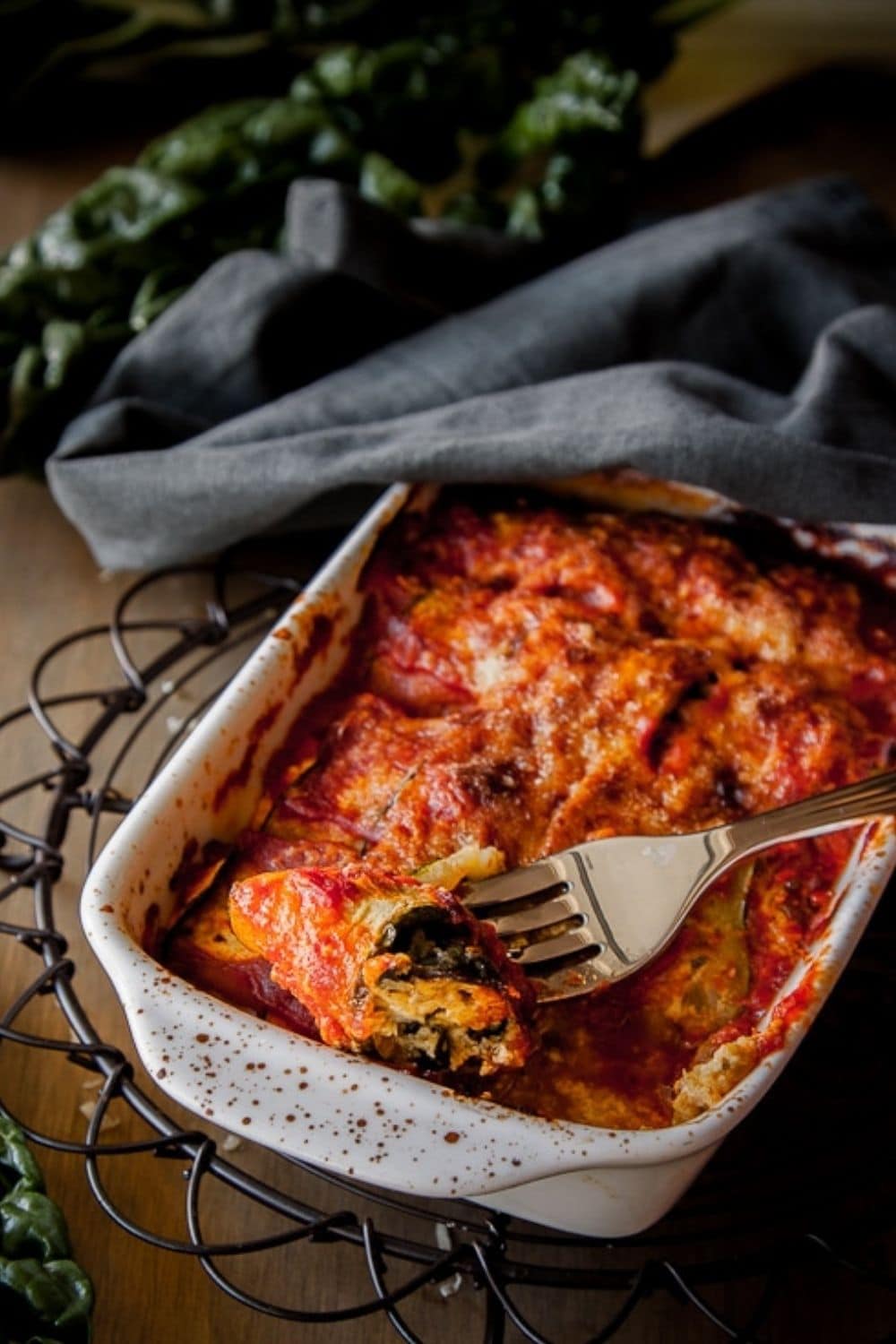 Zucchini cannelloni – vegetarian and pasta free