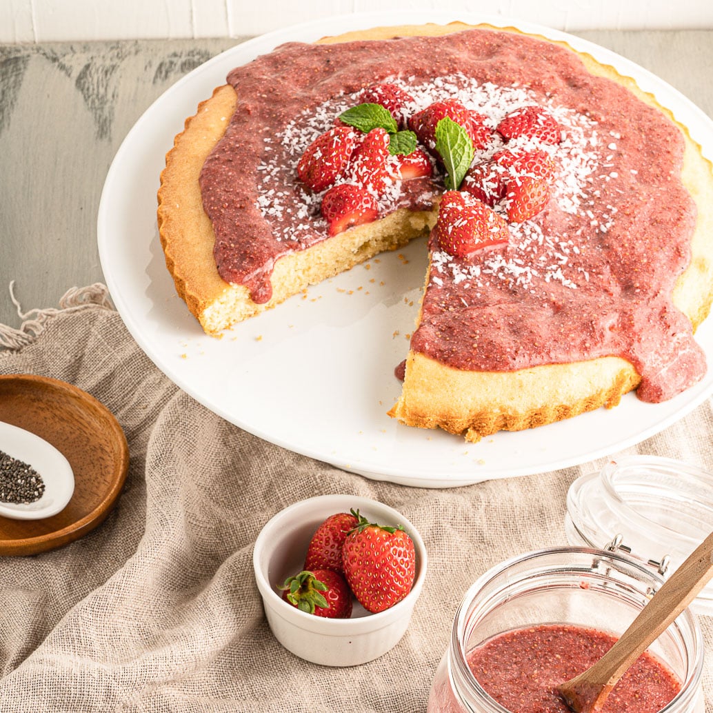 Strawberry Coconut Layer Cake - the perfect special event cake!