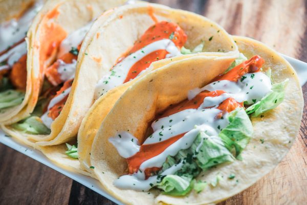 vegetarian tempeh tacos