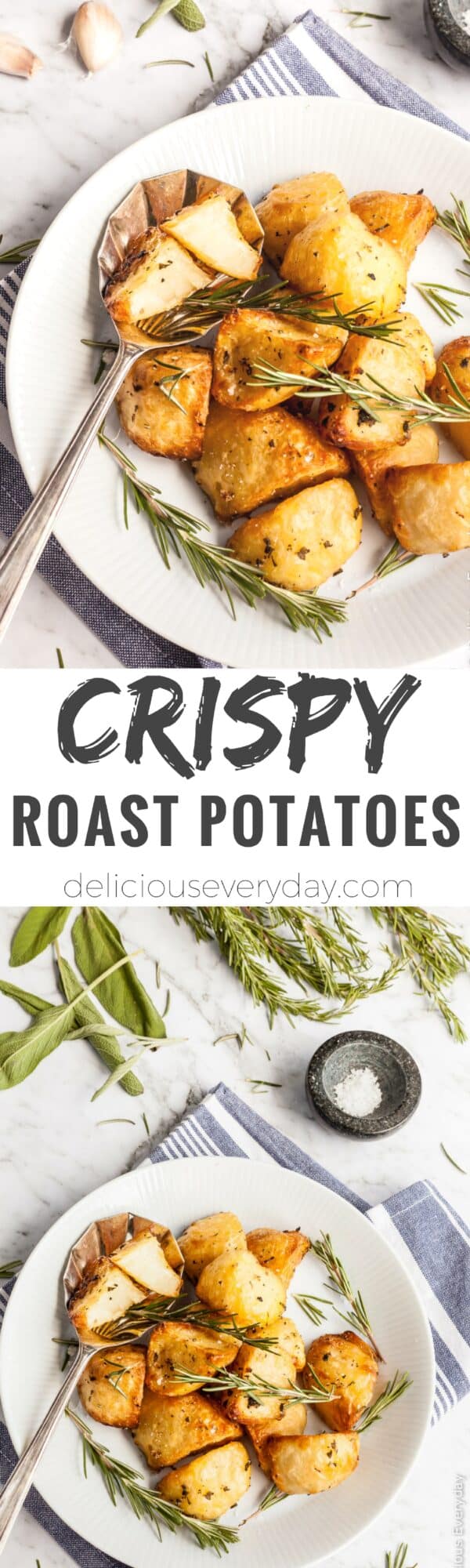 Crispy Roast Potatoes - Oh My Veggies