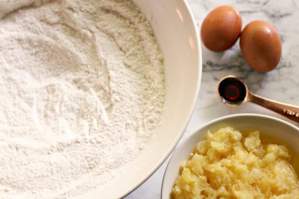 ingredients for crushed pineapple cake