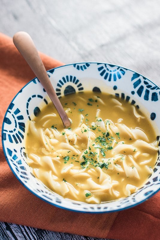 ginger garlic noodle soup