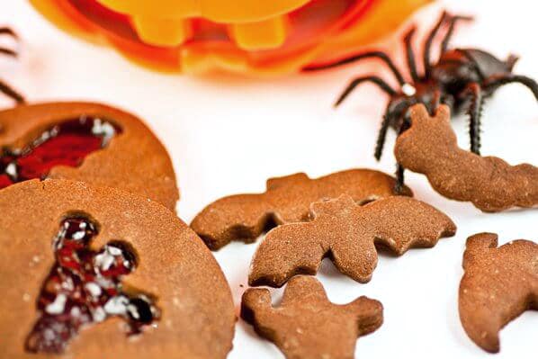 chocolate halloween cookies