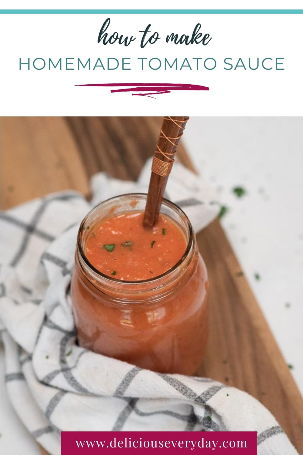 Homemade Tomato Sauce - Oh My Veggies