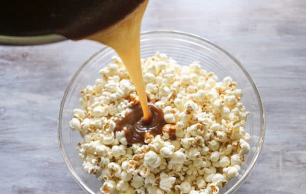 How to Make Popcorn Balls {caramel, gluten-free}, caramel popcorn balls, halloween popcorn balls