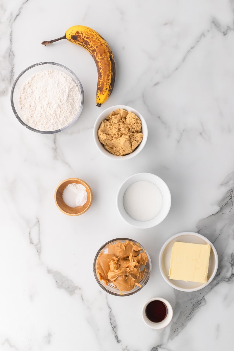 peanut butter banana cookies