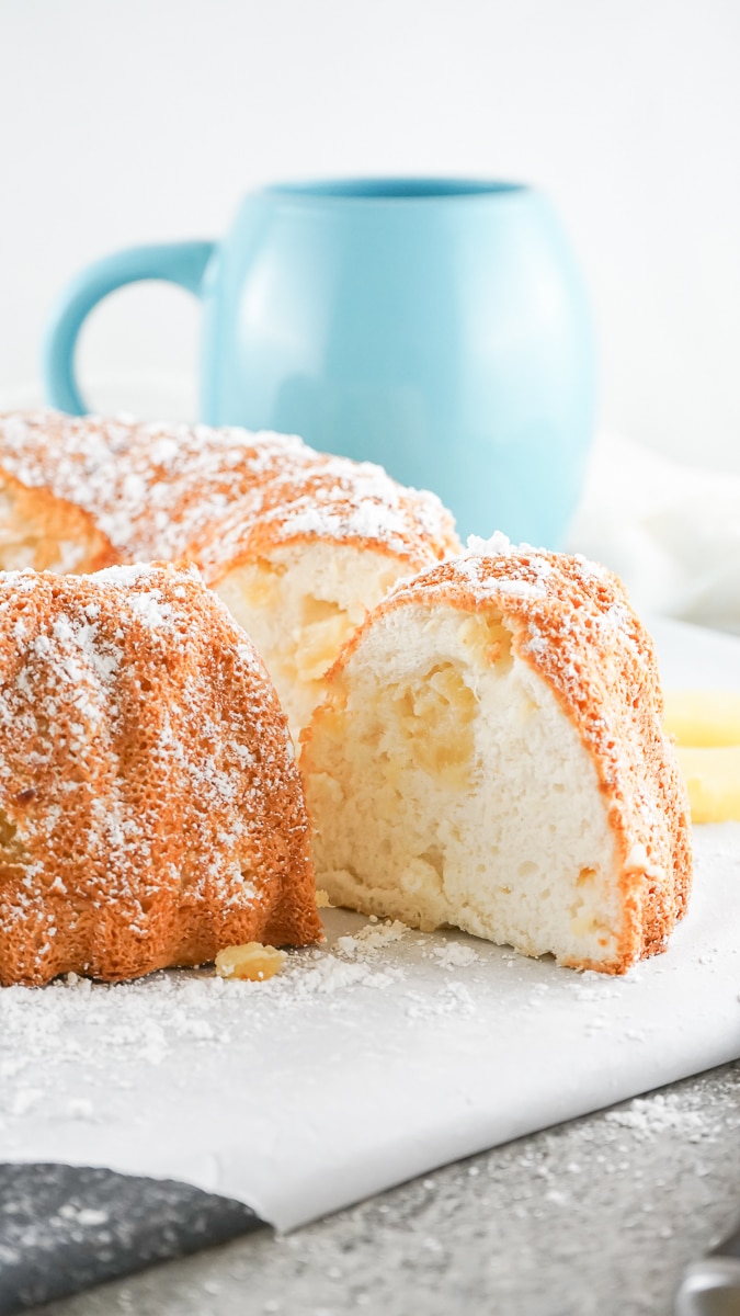 Easy Angel Food Cake in a Bundt Pan