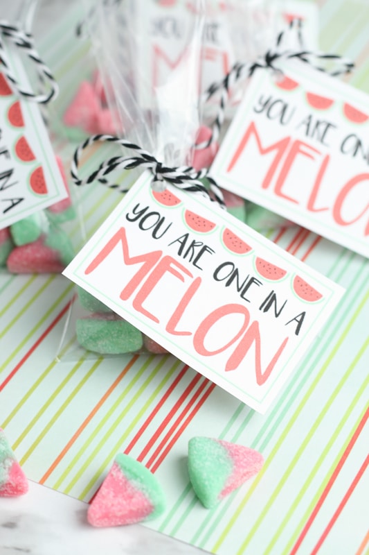 free printable watermelon valentines