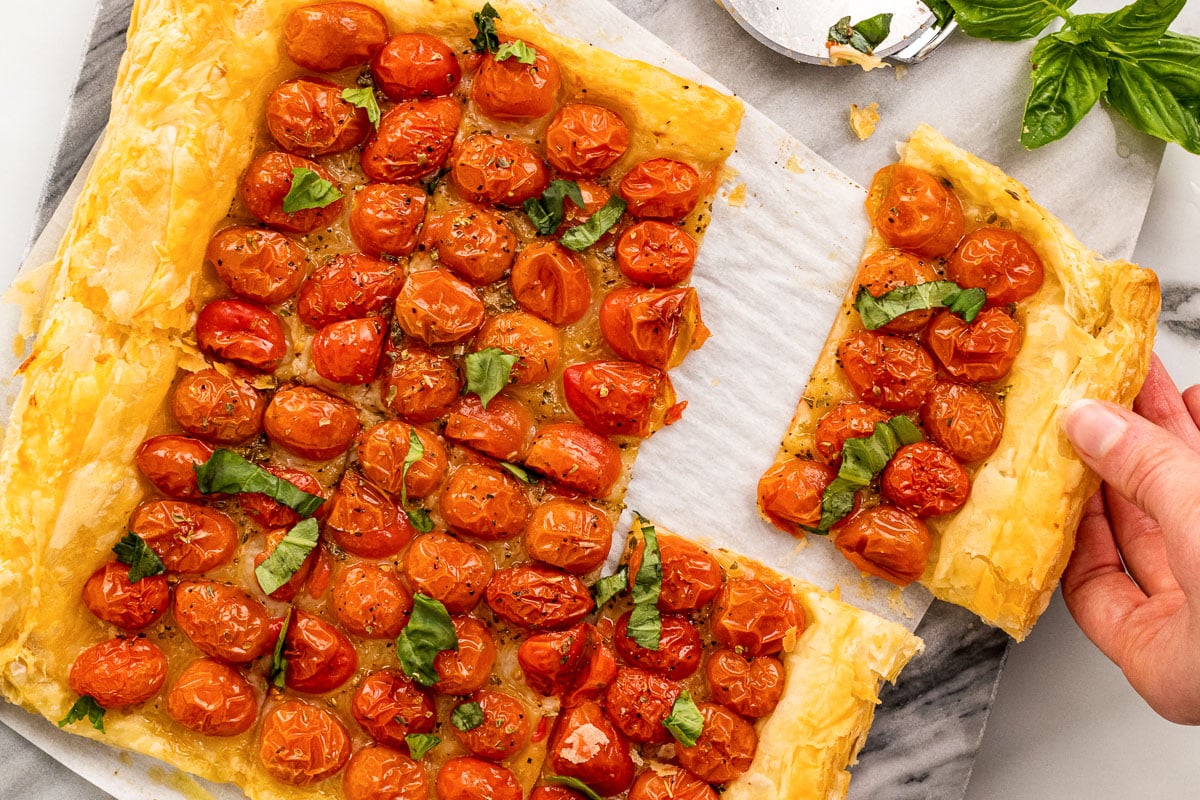 Puff Pastry Tomato Tart