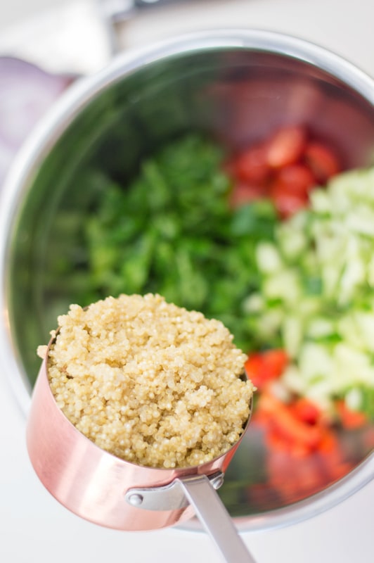 Quinoa Tabbouleh Salad {gluten free, dairy free}