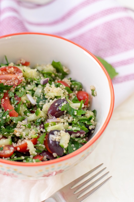 Quinoa Tabbouleh Salad {gluten free, dairy free}