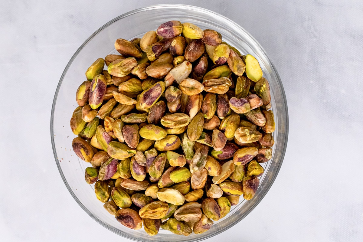 bowl of roasted pistachios