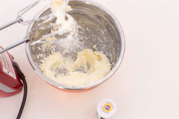 buttercream icing in mixer