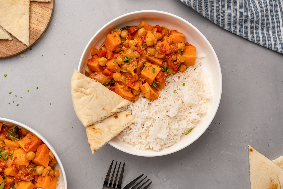 sweet potato chickpea curry